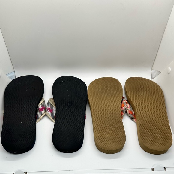 2 pair J.‎ Crew flip flops size 6 women’s - Picture 5 of 7